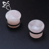 Mixed Natural Stone Ear Plug Tunnel Single Flare Gauges 4-18mm