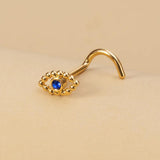 Stainless Steel Nose Stud Piercing 20G CZ Crystal Nariz Bone Women Body Jewelry