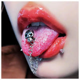 1PC Personalized 14g Piercing Stud Punk Tongue Barbell Steel Jewelry