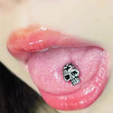 1PC Personalized 14g Piercing Stud Punk Tongue Barbell Steel Jewelry