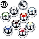 10PCS G23 Titanium Replacement Ball Body Jewelry