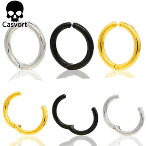Non Piercing Stainless Steel Ear Circle Earrings