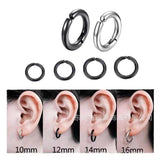 Non Piercing Stainless Steel Ear Circle Earrings