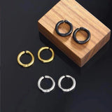 Non Piercing Stainless Steel Ear Circle Earrings