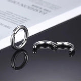 Non Piercing Stainless Steel Ear Circle Earrings