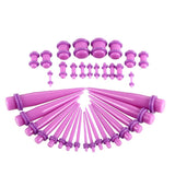 36pcs Ear Gauge Taper and Plug Stretching Kit Acrylic Flesh Tunnel 14G-00G
