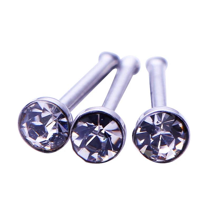 60 Pc Boxed 1.8mm Stainless Steel Piercing Studs