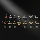 Stainless Steel CZ Tragus Ear Piercing Studs