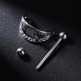 2pcs Nipple Piercing Halloween Sharp Teeth Shield Jewelry