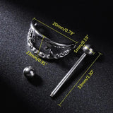 2pcs Nipple Piercing Halloween Sharp Teeth Shield Jewelry