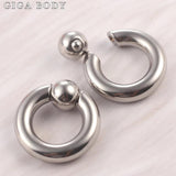 Stainless Steel Piercing Hoop Rings Tragus Ear Tunnels Body Jewelry