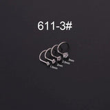1.5/2/3mm Zircon Nose Studs Cuff Body Jewelry Ear Cuffs