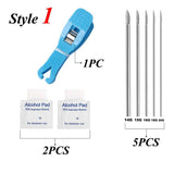 Acrylic Piercing Clamp Open Triangle Clips Needle Plier Tweezers Forceps