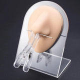 Acrylic Piercing Clamp Open Triangle Clips Needle Plier Tweezers Forceps