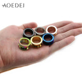 2PC Stainless Steel Ear Tunnels Plugs 3-30mm Body Piercing Jewelry Women
