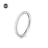 Titanium Nose Ring Hoop Septum Clicker Open Diaphr