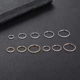 Titanium Nose Ring Hoop Septum Clicker Open Diaphr