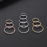 Titanium Nose Ring Hoop Septum Clicker Open Diaphr