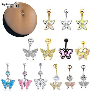 Cartoon Butterfly Navel Piercing Ring for Girl