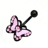 Cartoon Butterfly Navel Piercing Ring for Girl