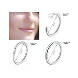 36 Pcs Titanium Nose Rings Hoops Studs for Women Men