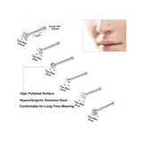 36 Pcs Titanium Nose Rings Hoops Studs for Women Men