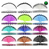36Pcs Acrylic Ear Taper Stretching Kit Ear Gauge Expander Flesh Tunnel