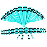 36Pcs Acrylic Ear Taper Stretching Kit Ear Gauge Expander Flesh Tunnel