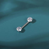 Crystal Heart Nipple Ring Women Flower Nipple Piercing Barbell
