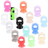 30Pcs Thin Silicone Ear Plugs Double Flared Ear Gauges Expanders Body Jewelry