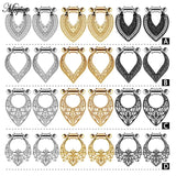 Miqiao Stainless Steel Ear Stretchers Dangle Plugs Tunnel Gauges Earrings