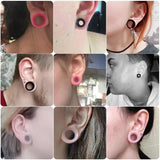 2Pcs Silicone Ear Plugs & Tunnels Double Flared Dilations Piercing Gauge Expande