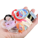 2Pcs Silicone Ear Plugs & Tunnels Double Flared Dilations Piercing Gauge Expande
