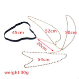 Sexy Rhinestone Leg Chain Jewelry for European Beach Party
