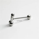 316L Surgical Steel Tongue Stud Spider Skull Body Piercing