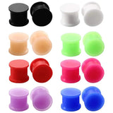 2PCS Silicone Ear Gauge Plug And Tunnel Flesh 3-25mm Ear Stretchers