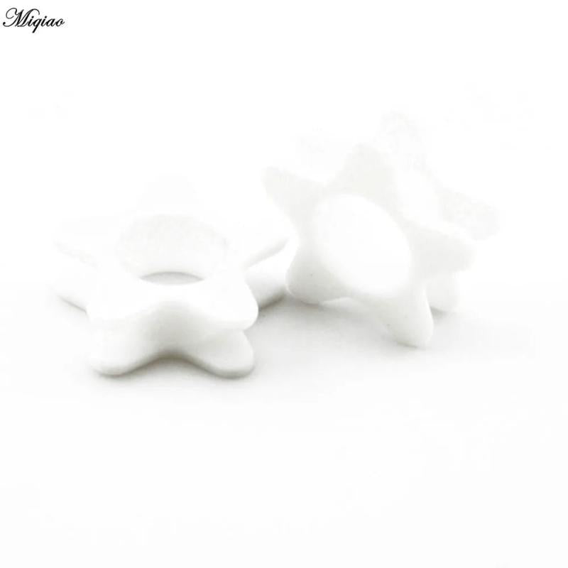 Miqiao 2pcs Silicone Star Ear Tunnel Plugs 4-20mm