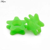 Miqiao 2pcs Silicone Star Ear Tunnel Plugs 4-20mm