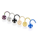 6 PCS Mix Colors Nose Rings Windmill Nose Piercings Body Jewelry
