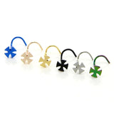 6 PCS Mix Colors Nose Rings Windmill Nose Piercings Body Jewelry