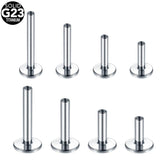 10pcs Titanium Lip Piercing Accessories 14G 16G Bar Body Jewelry
