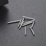 10pcs Titanium Lip Piercing Accessories 14G 16G Bar Body Jewelry