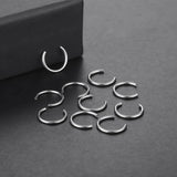 10pcs Titanium Lip Piercing Accessories 14G 16G Bar Body Jewelry