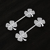 Bird Bee Scissors Leaf Nipple Ring Crystal Nipple Jewelry Piercing 14G