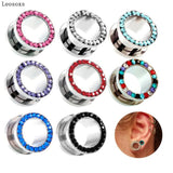Leosoxs 2pc Stainless Steel Ear Expander Puncture Body Jewelry Hot