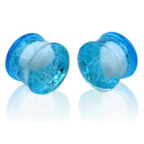 Luminous Glass Saddle Ear Plugs Jellyfish Inner Tooth Auricle Screw Ear Plug Pie