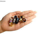 Leosoxs 2pcs Ear Tunnels Plugs Expander Screw Ear Gauges Piercing Ring