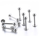 Stainless Steel 3mm Ball Lip Stud Labret Ring Ear Piercing Jewelry