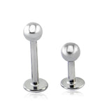 Stainless Steel 3mm Ball Lip Stud Labret Ring Ear Piercing Jewelry