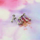 Stainless Steel 3mm Ball Lip Stud Labret Ring Ear Piercing Jewelry